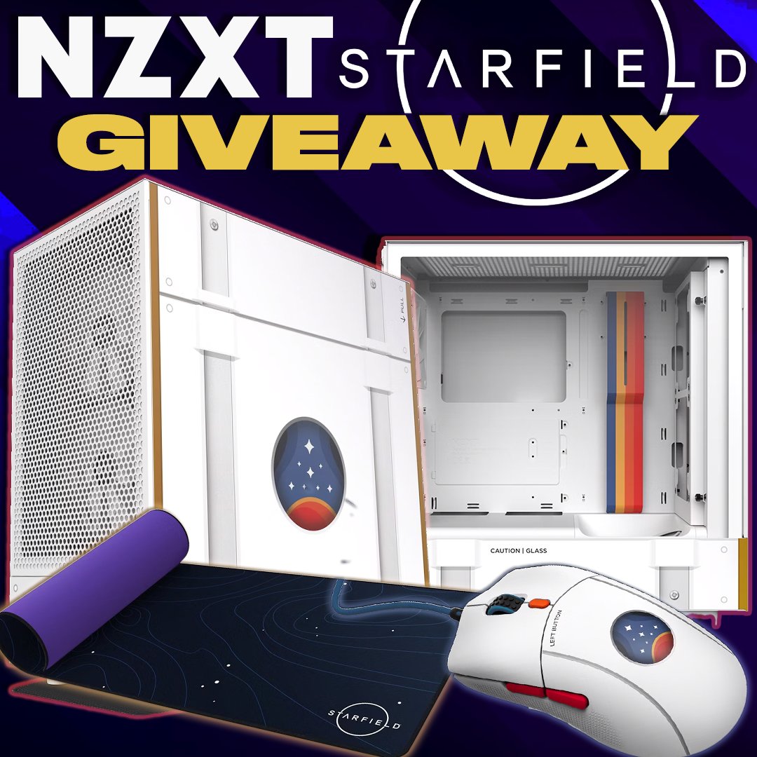 I've partnered up with @NZXT to bring you a #STARFIELD GIVEAWAY! 🎁 H5 Flow Case - Lift 2 Mouse - MXL900 Pad - Keyboard Runs until April 24th #ad Enter HERE: tinyurl.com/NZXTBayliun