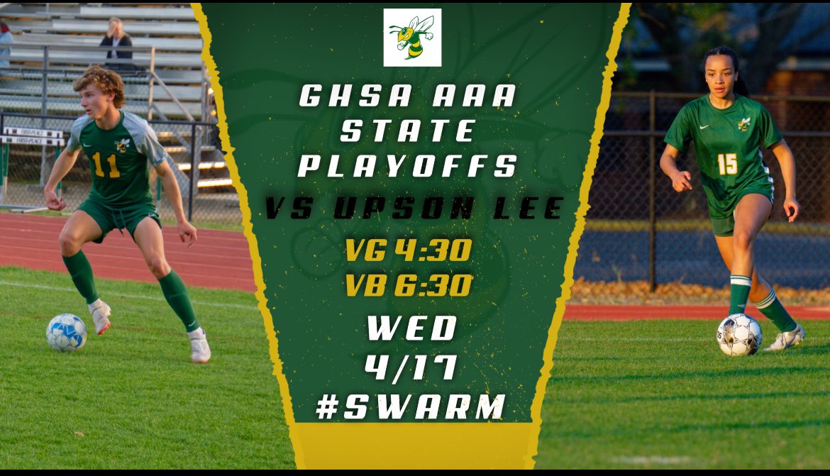 Our #1 ranked boys and our #3 ranked girls host Upson Lee this afternoon in the first round of the GHSA AAA State Playoffs! Go Hornets! #SWARM