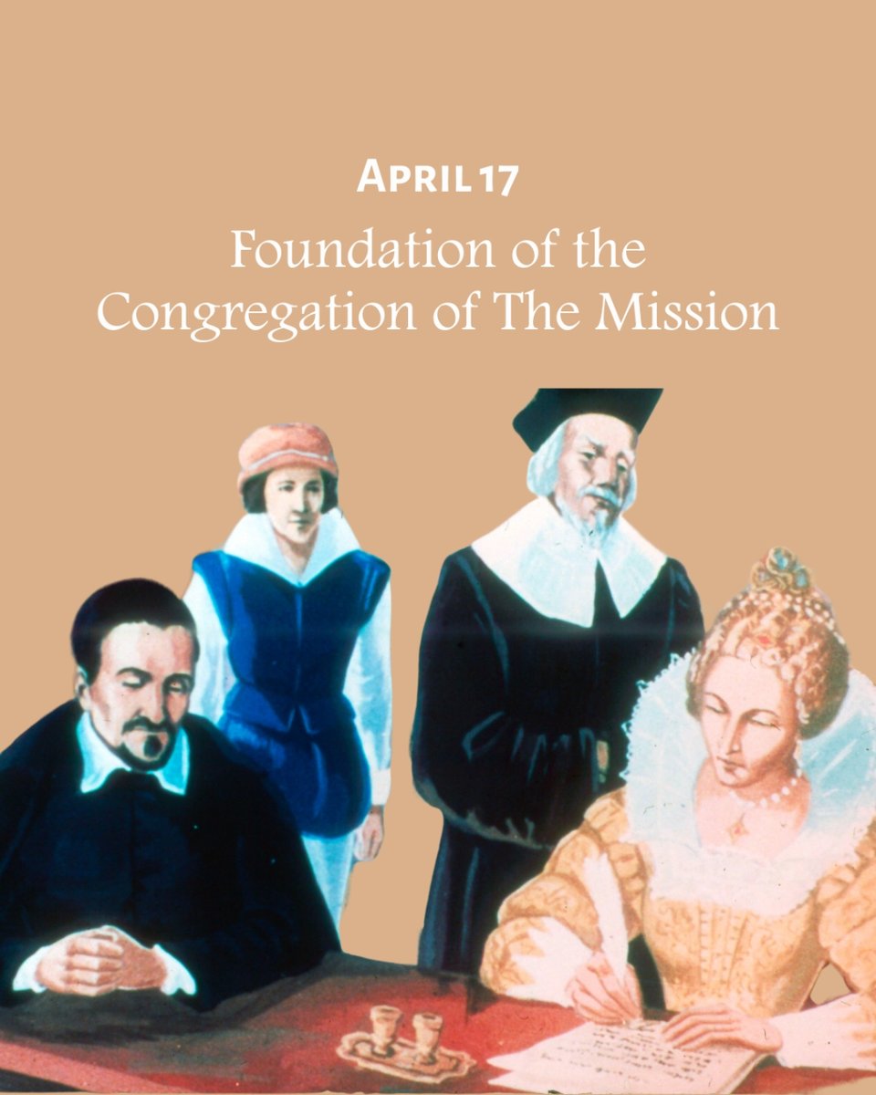 cmmaisonmere's tweet image. On April 17th, 1625, Madame and Monsieur de Gondi formalized a contract to provide #StVincentDePaul the funds he needed to start the #CongregationOfTheMission.

Nearly four hundred years later, Vincentian priests and brothers continue what started that April day. 

#MaisonMère