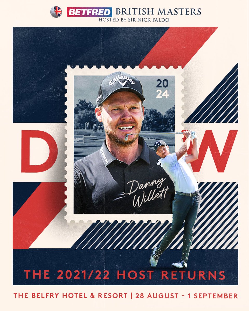 🚨 PLAYER ANNOUNCEMENT: 🗣️ Fresh off his first return to action last week, Danny Willett is confirmed to play at the Betfred British Masters in 2024 🇬🇧 🎟️ Get your tickets here! ⬇️ etg.golf/Willett