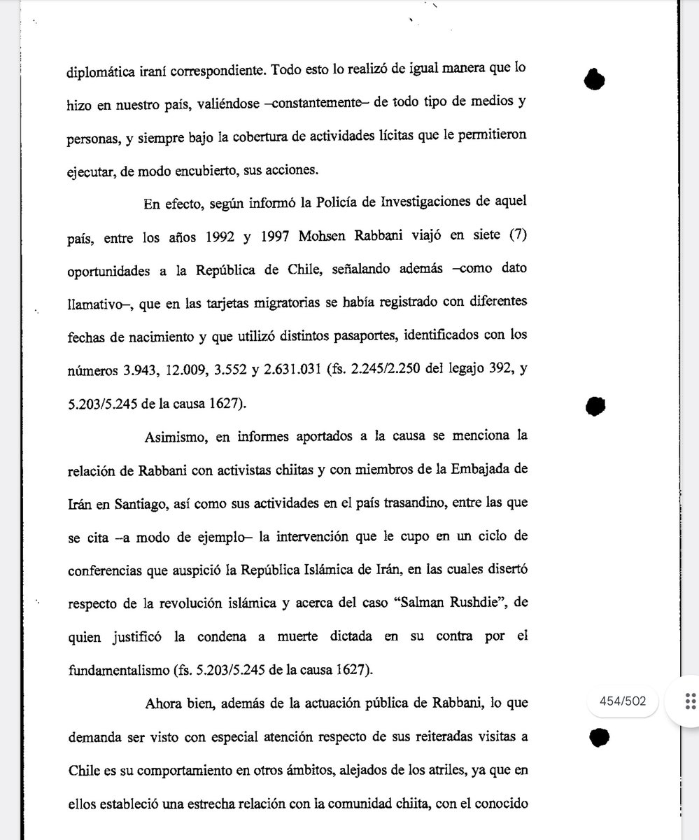 En expediente AMIA , incluso @PDI_CHILE acreditó desplazamientos en Chile del cerebro del atentado y operaciones de Hezbolah. La negación del terrorismo, para reducirlo a un mero debate diplomático es la peor manera de enfrentarlo.!