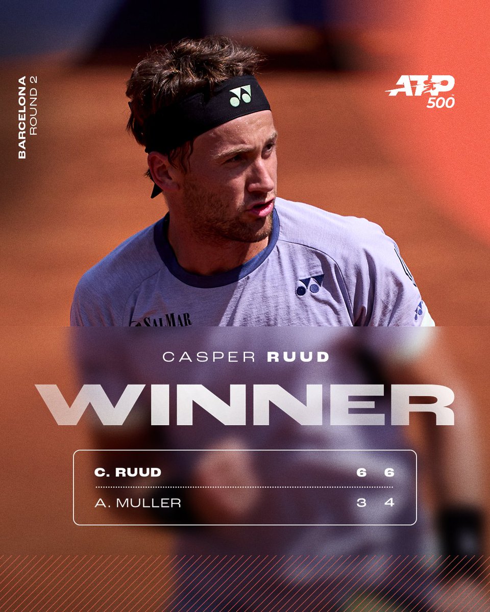 Ruud on the rise 🇳🇴

@CasperRuud98 ties Sinner with a tour-leading 25 wins this season!

@bcnopenbs | #BCNOpenBS