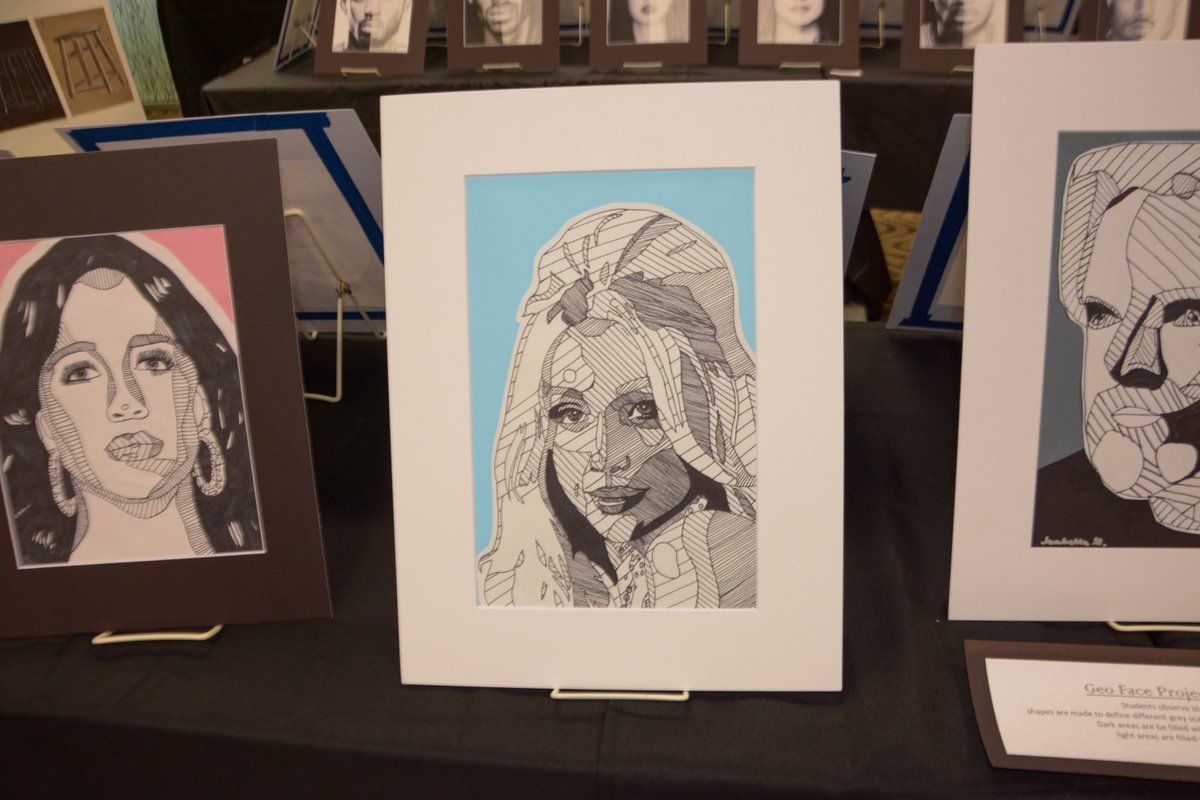 Students showcased their impressive skills at last week's Art Show 🎨🖌️🖼️ This captivating display of art celebrated the culmination of a semester's worth of exploration, innovation, and imagination from our talented students!