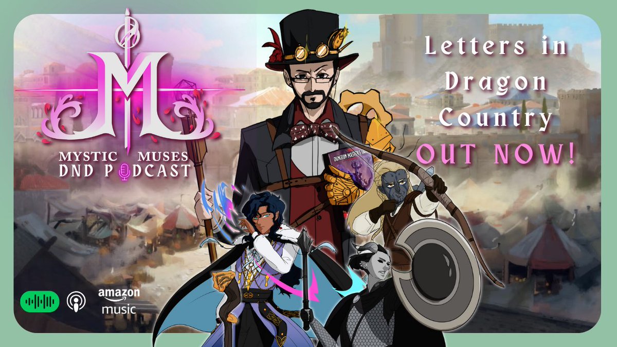 Our NEW episode Letters in Dragon Country is OUT NOW🔮 Svend, Verna and Moritas take a moment to collect their thoughts in the City of Osarion...