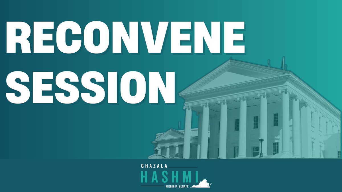 Today, members of the Senate and House will meet in Richmond for Reconvene Session. Floor session begins at 12:00PM for the Senate. Members of the public are able to follow the day’s proceedings using the Legislative Information System (LIS) website: lis.virginia.gov