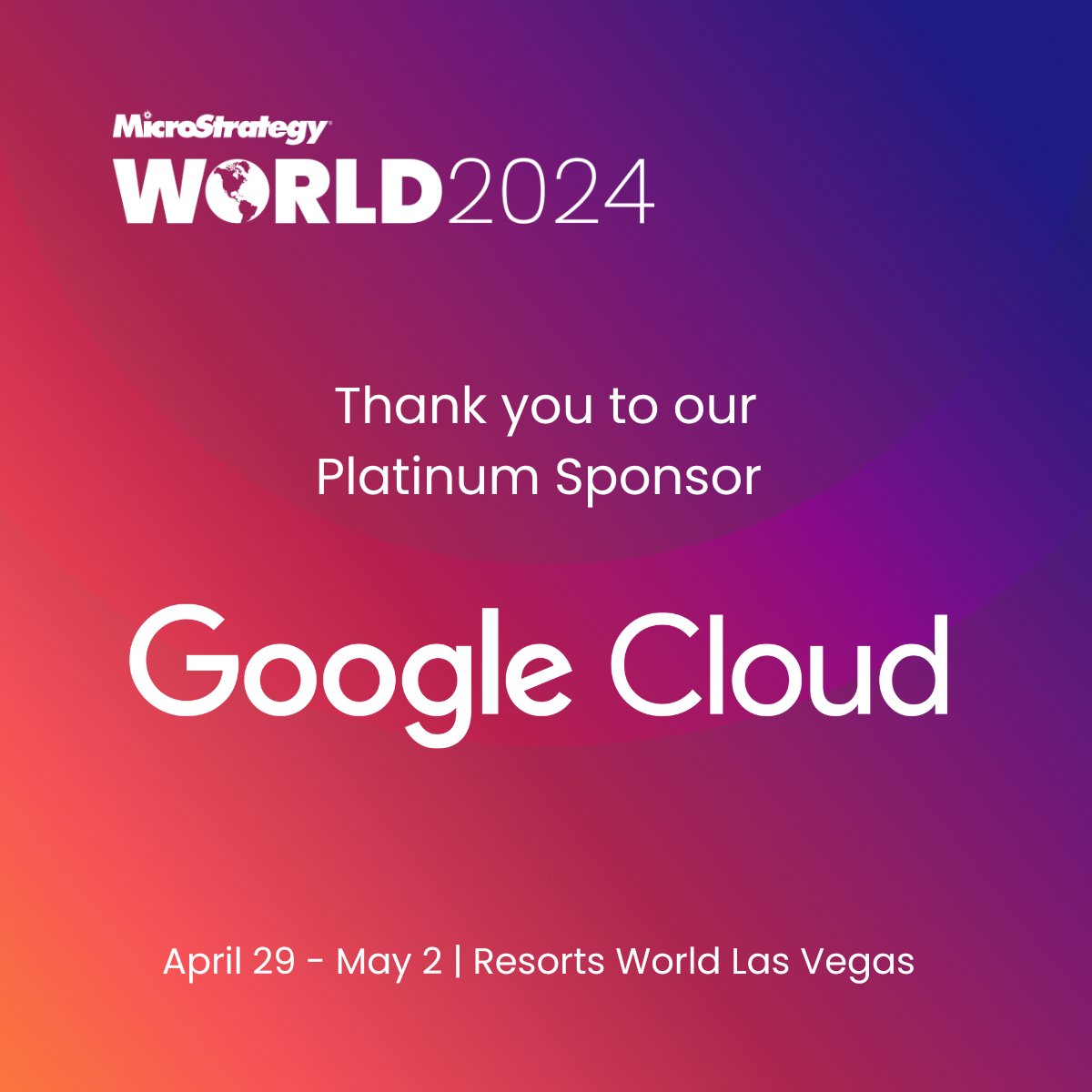 Excited about our session at #World2024 exploring @Google Cloud's transformative power!🚀 Join to uncover: ✅ Real-world use cases unlocking value. ✅ Insights on containerization, security, #AI. ✅ How GoogleCloud fuels innovation. Don't miss out! ow.ly/Uqf550RhTpo