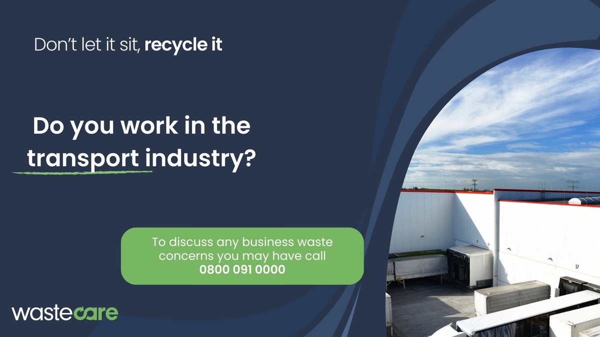 Struggling to get rid of waste in the #transport industry? We're here to help!🚛 We know how much your #waste can vary. We're proud to say we'll never say no to challenging waste and would be happy to help Call us to discuss your options 0800 091 0000☎️ #recycling