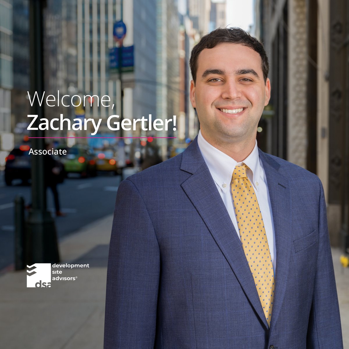 DevSiteAdvisors's tweet photo. We are thrilled to announce Zachary Gertler has joined us as our newest Associate, serving the Brooklyn territory!

#dsa #developmentsites #developmentsiteadvisors https://t.co/35Hca1Lmji