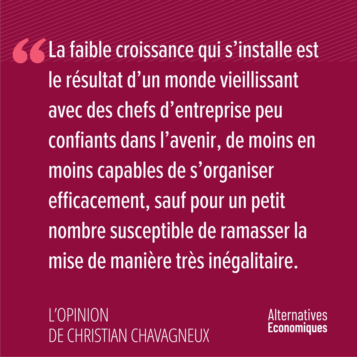 Un monde sans croissance ? Nous le connaissons déjà mais ce n'est pas celui qui est souhaitable ➡️ altereco.media/9I9