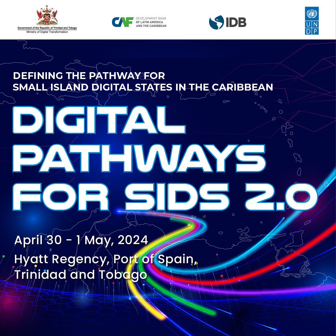 Small Island Developing States are increasingly becoming Small Island DIGITAL States! SIDS 2.0 aims to find the way for forward on this path for the region! Visit shorturl.at/vHW02 to learn more!