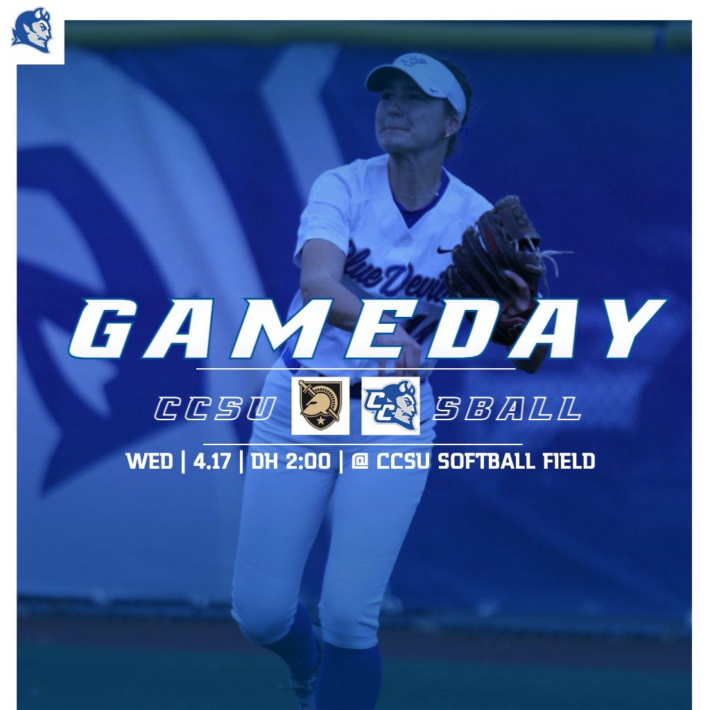 CCSU Blue Devils (@ccsubluedevils) on Twitter photo 🥎GAME DAY🥎 <a href="/CCSUsoftball/">CCSU Softball</a>
🗓Wed, April 17
⏰DH 2:00 PM
🆚Army
🏟️CCSU Softball Field
📍New Britain, CT
💻<a href="/NECFrontRow/">NEC Front Row</a>
📊 tinyurl.com/3sxp234z
#GoBlueDevils | #NECSB 🔵⚪️ 🥎GAME DAY🥎 <a href="/CCSUsoftball/">CCSU Softball</a>
🗓Wed, April 17
⏰DH 2:00 PM
🆚Army
🏟️CCSU Softball Field
📍New Britain, CT
💻<a href="/NECFrontRow/">NEC Front Row</a>
📊 tinyurl.com/3sxp234z
#GoBlueDevils | #NECSB 🔵⚪️