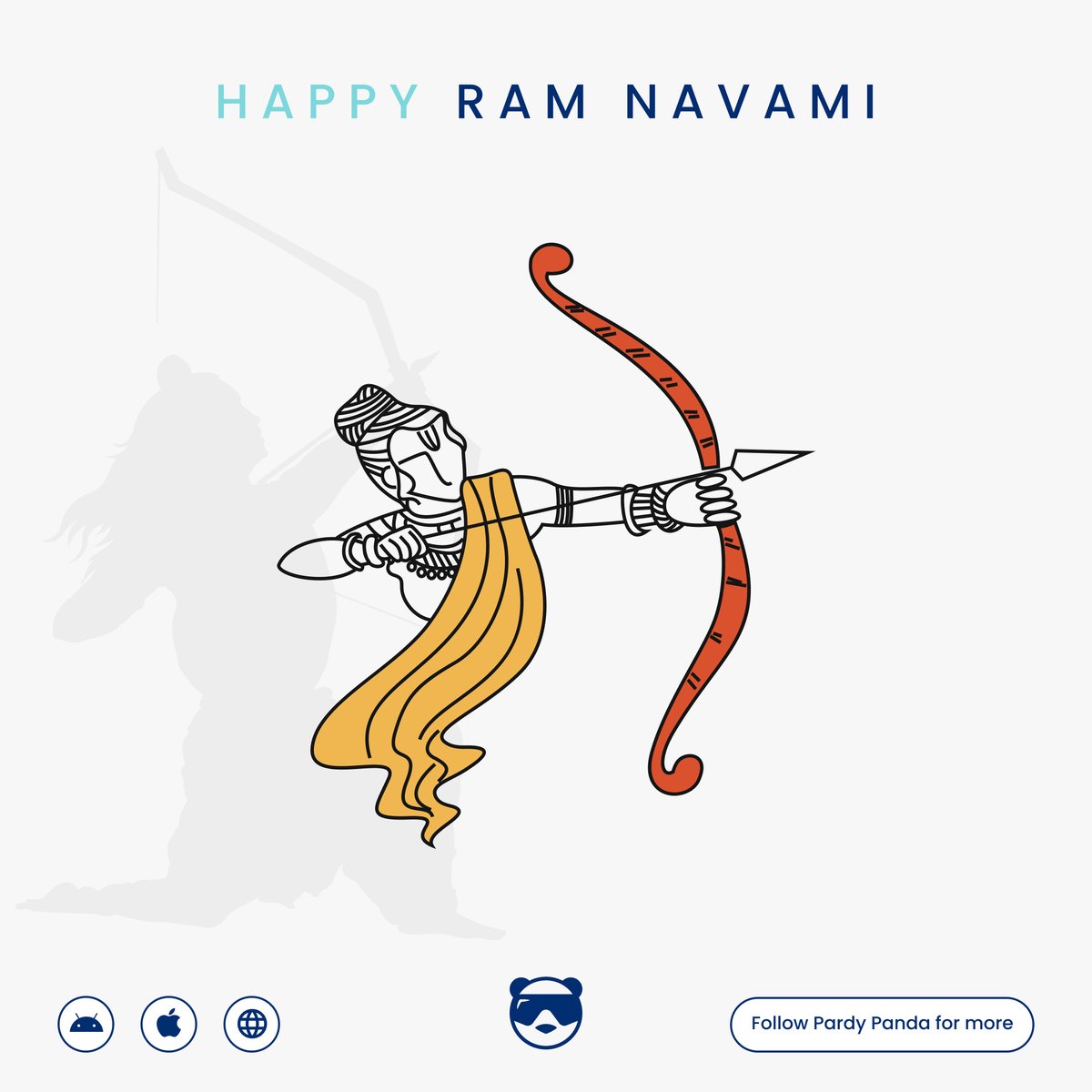 Wishing everyone a Happy Ram Navami! 🌟 May the blessings of Lord Rama bring happiness and success to your life. 🙏✨ Embrace the spirit of this auspicious day with love and positivity. 🌺 #ramnavami #lordrama #festivalofjoy #pardypanda #divineblessings #happyvibes