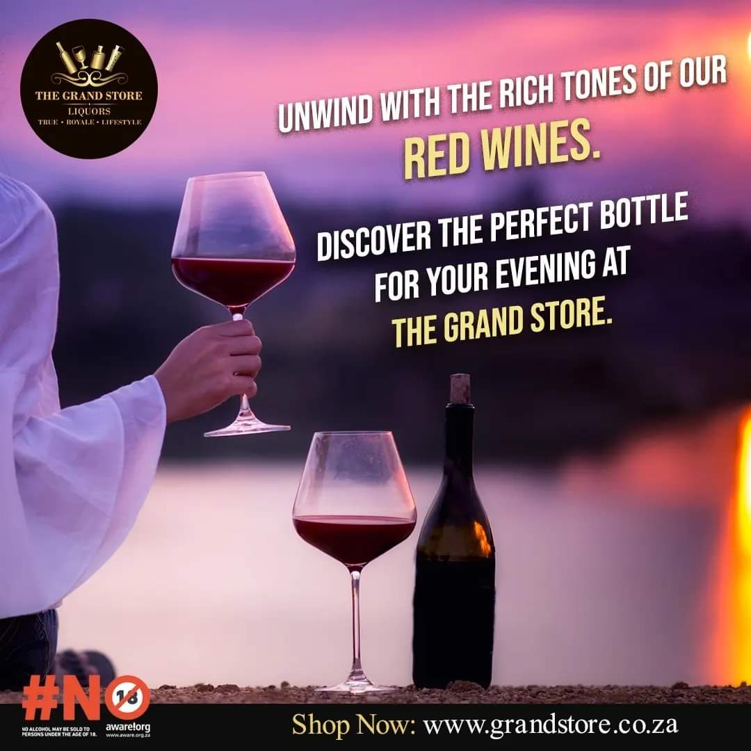 🍾Uncork the magic of a perfect evening with The Grand Store's finest Wine Collection.🍷

🌐Shop Wines online
on : grandstore.co.za/shop.php?subca…

#thegrandstore #sparklingwine #sparkling #RedSparkling #fcredsparkling  #southafricanwine #southafricanlifestyle #royallifestyle