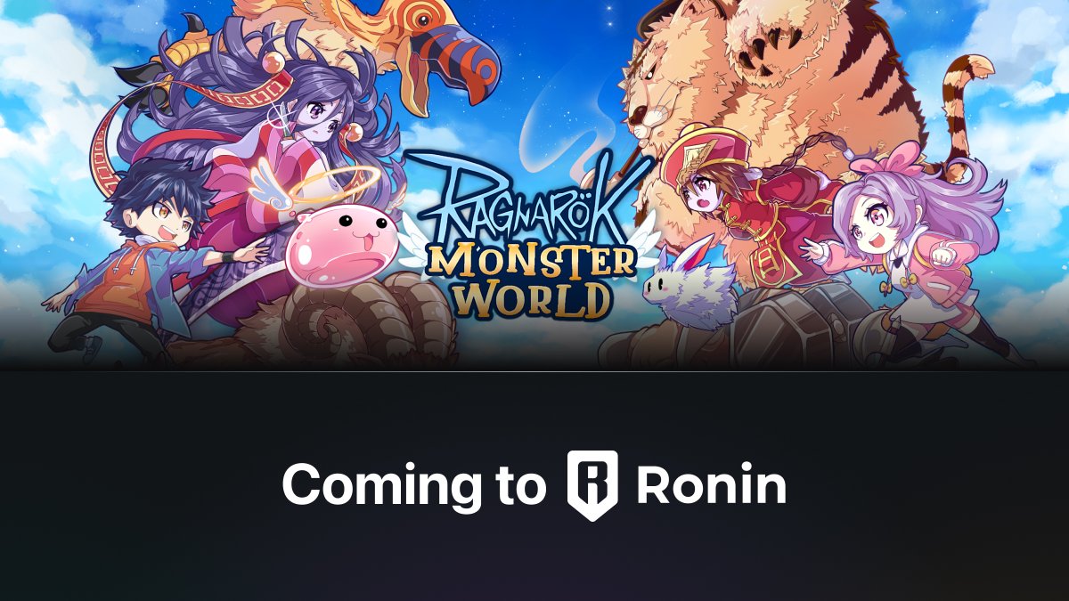 BREAKING: RAGNAROK: MONSTER WORLD IS COMING TO RONIN Today is a glorious day. Welcome to the family, @ragmonnft ⚔️ Ragnarok is more than a game: it’s one of the most iconic gaming universes in the world. It’s a billion-dollar transmedia IP that has amassed over 68 million…