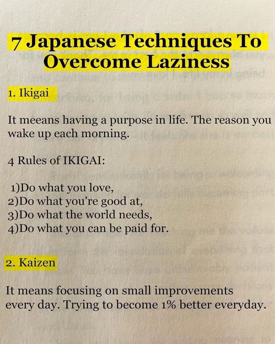 7 Japanese techniques to overcome laziness: 1-2