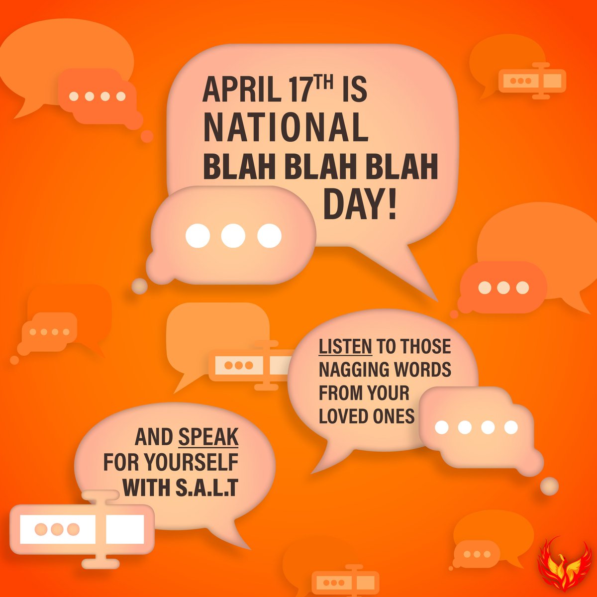 Happy National Blah Blah Blah Day! 🗣️✨

Turn those nagging words into action with S.A.L.T.! With S.A.L.T, hear and be heard, making every 'blah' count.

#NationalBlahBlahBlahDay #Communication #ExpressYourself #saltapp #aac #languagedisorder #accessiblecommunication