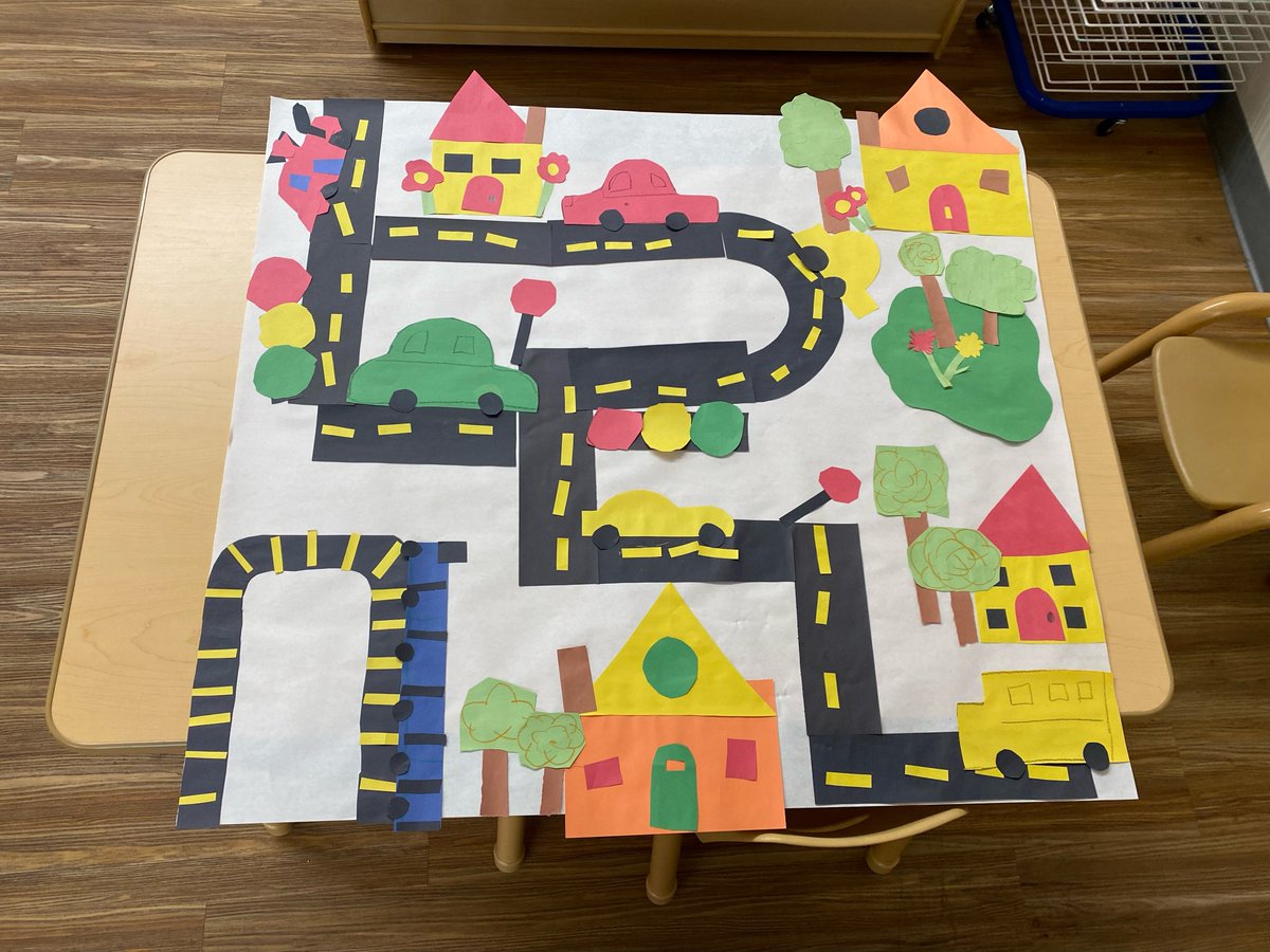 BPS_Beginners's tweet image. The Belleville Beginners in Ms. Sobotka's class are investigating Roads this month. They worked together to make a collage of a road through our town! #bellevillebeginners #CreativeCurriculum @TeachStrategies #PreKAcrossNJ