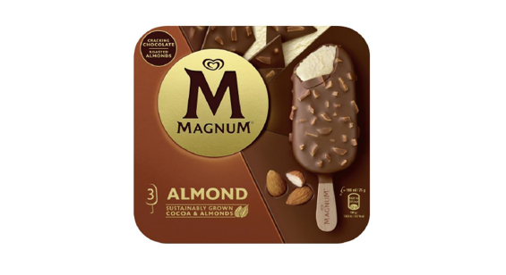 #FoodAlert Recall of specific batches of Magnum Almond Ice Cream 3 pack due to the possible presence of plastic and metal pieces. For more details, please see: ow.ly/li5I50Ri5A9