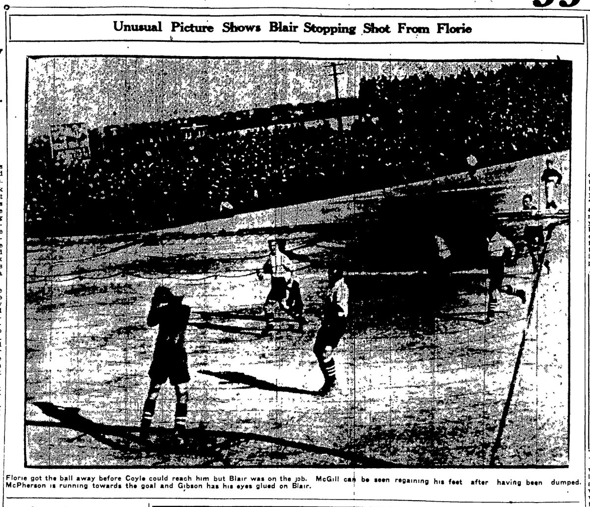 MarksmenHistory's tweet photo. 2/3- Both teams missed chances, but Bill McPherson and Dougie Campbell scored for the Marksmen in regulation.  Caldwall (FR) and Green (Prov) were sent off for fighting, Green being KO'd and helped off the field. James "Tec" White scored in overtime to secure the victory. https://t.co/MK0eVqG9O3