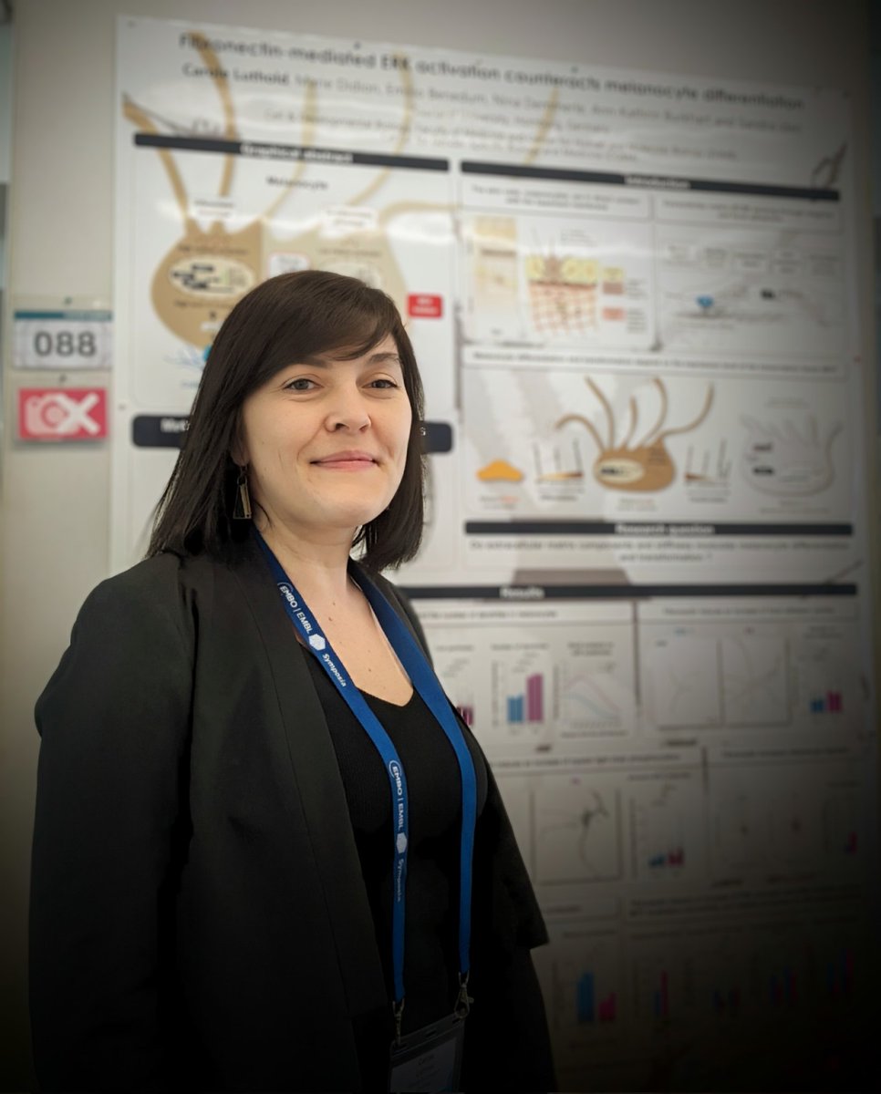 Having such a great time at the EMBO EMBL symposium “The mechanics of life” in Heidelberg! If you are interested on how extracellular matrix cues modulate melanocyte differentiation and transformation, come to discuss with me poster 88!
@iden_lab #EESMechanobiology #EMBOevents