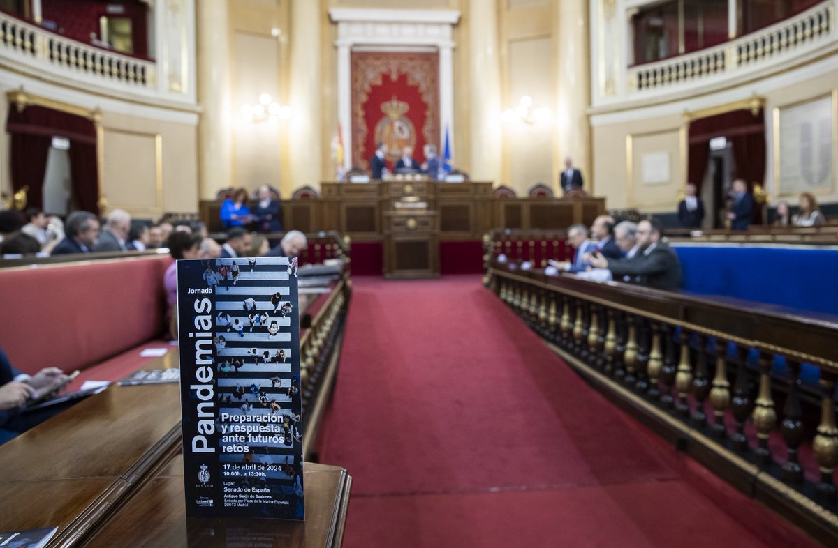 Nuestro presidente <a href="/MGarciadelaVega/">M. García de la Vega</a> ha participado esta mañana en la Jornada ‘Pandemias: preparación y respuesta ante futuros retos’, celebrada en el <a href="/Senadoesp/">Senado de España</a>. Durante el encuentro,  se ha reflexionado sobre las prioridades en la respuesta a desafíos de pandemias

📷 <a href="/Senadoesp/">Senado de España</a>