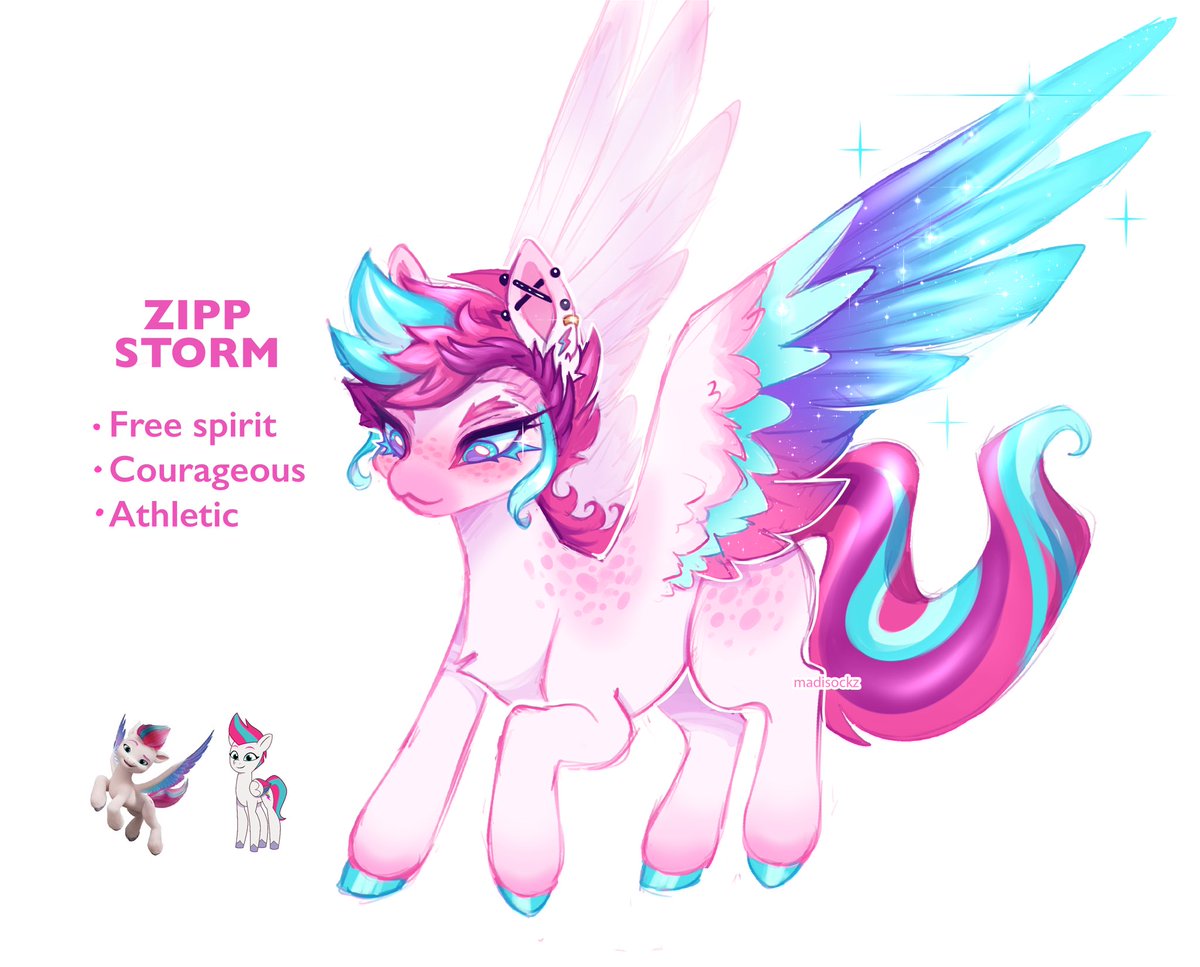Zipp Storm redesign! The royal sisters are complete -(๑☆‿ ☆#)ᕗ

#mlp #mlpg5 #mylittlepony #art