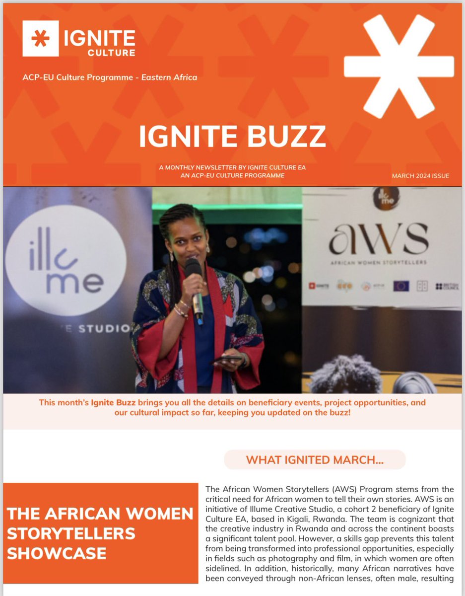 It may be mid-April but we still have a lot to recap from March! Our cover story highlights @eeloom’s 1st showcase on their African Women Storyteller’s program (@AfricanWS ). You’ll also get a look into @CultureCentreKE poetry theatre plays, among more events. #IgniteCultureEA