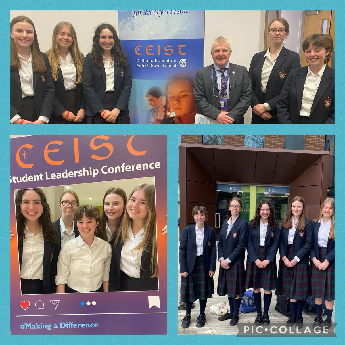 Thank you to our Ceannaire and Leas Ceannaire who attended the Student Leadership Conference hosted by CEIST today. Thank you to Ms.Ryan who accompanied the group. @CeistTrust