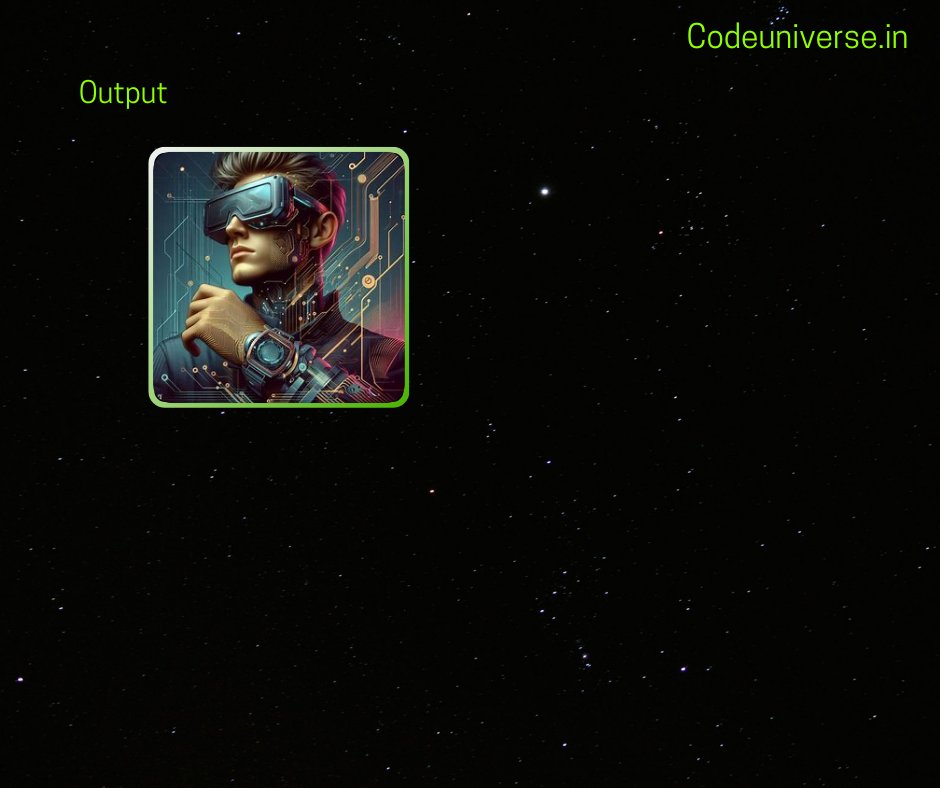 codeuniverse_'s tweet image. How To Apply Gradient Border To Image Using HTML & CSS.
Check :
codeuniverse.in/2024/04/how-to…
Follow @codeuniverse_
#SoftwareEngineer #webdesigner #html #css #codeuniverse