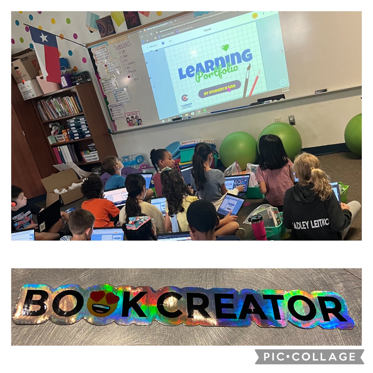 It's happening!!! @ConroeISD students from @WilkinsonCISD are exploring the Learning Portfolio from @BookCreatorApp. @CISD_Connects