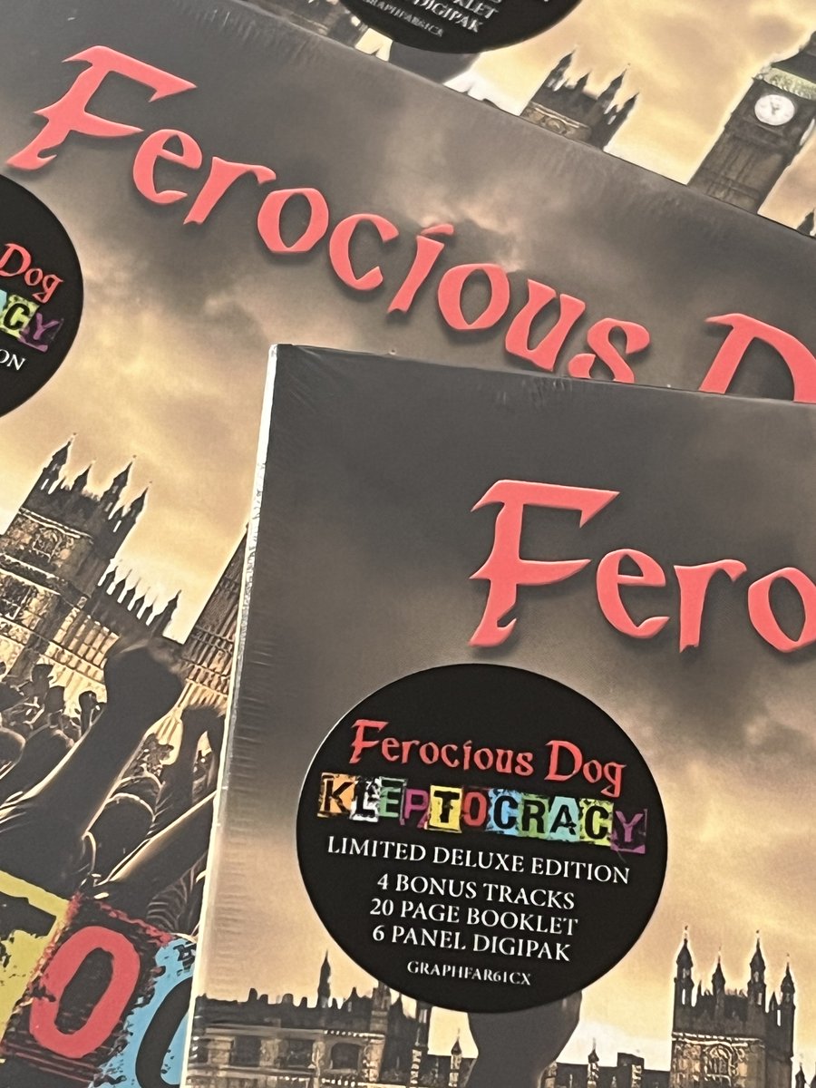 Graphite Records (@graphiterecords) on Twitter photo ONE MONTH TO GO till <a href="/FerociousDog/">Ferocious Dog</a> latest album, 'Kleptocracy' is released, so we thought we'd share a bit of a sneak peek of the Deluxe CD 👀
Life is good, life is ferocious ✊
Tour tickets, exclusive album & t-shirt pre-orders are now available here: Linktr.ee/FerociousDog ONE MONTH TO GO till <a href="/FerociousDog/">Ferocious Dog</a> latest album, 'Kleptocracy' is released, so we thought we'd share a bit of a sneak peek of the Deluxe CD 👀
Life is good, life is ferocious ✊
Tour tickets, exclusive album & t-shirt pre-orders are now available here: Linktr.ee/FerociousDog