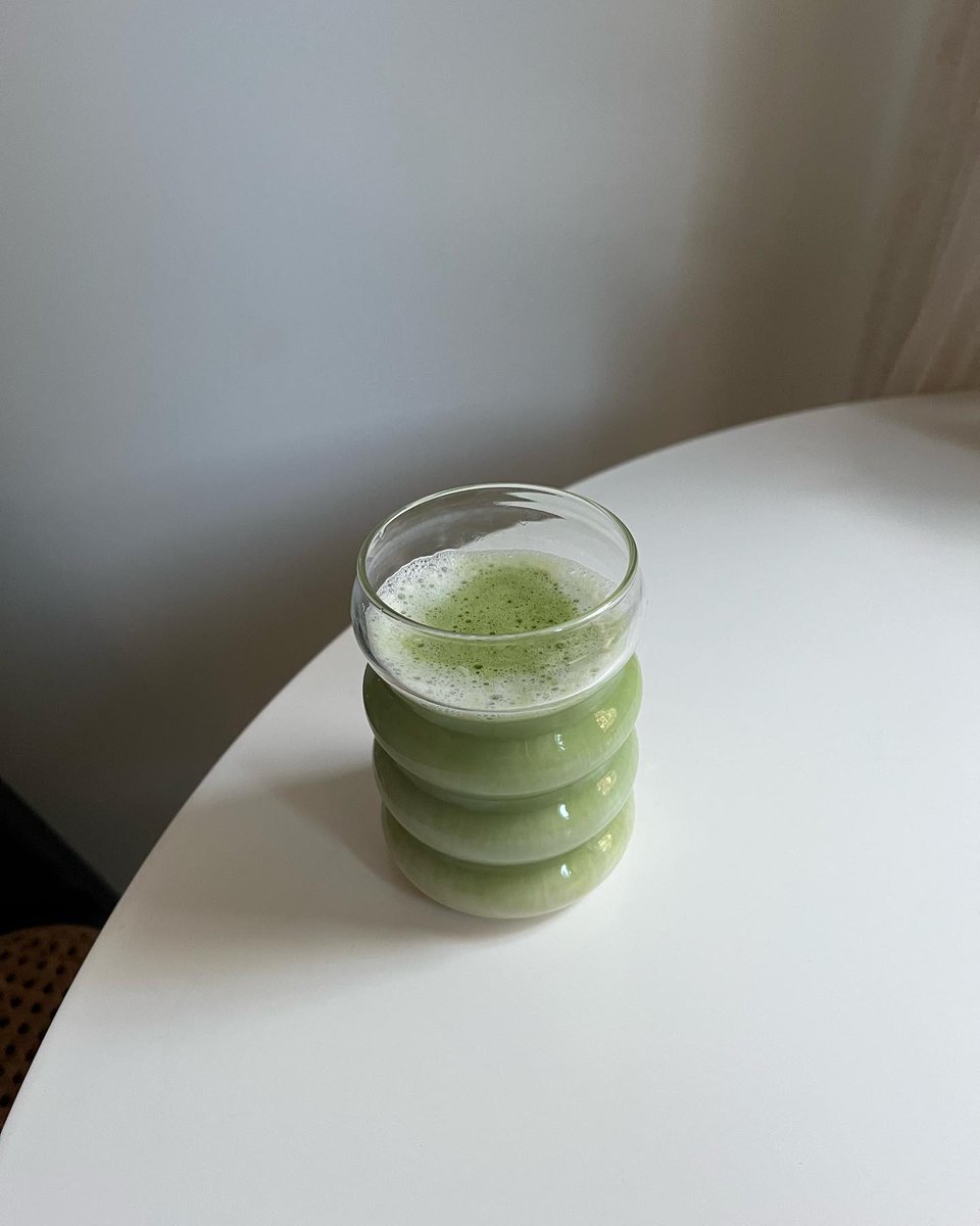 beautiful matcha cup🩶#healthdrink #wokout