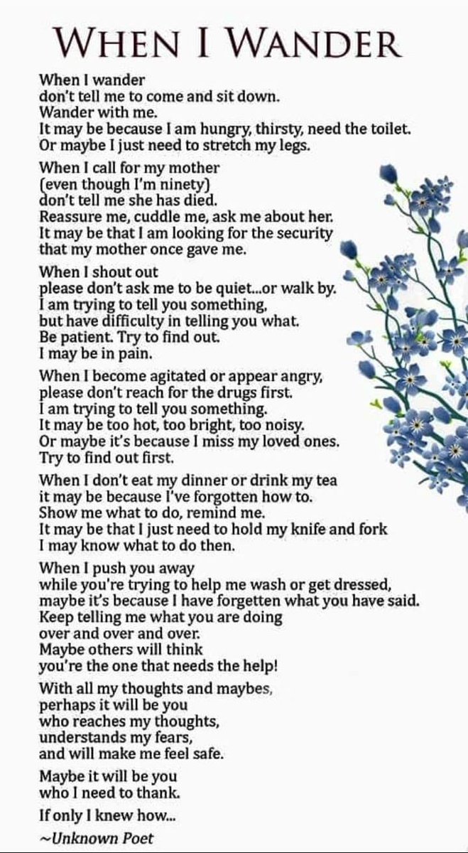 Please re-Tweet this powerful, insightful and beautiful message for all of us who believe in uplifting people living with #Alzheimers and other forms of #dementia.

#caregiving #humanrights #dignity