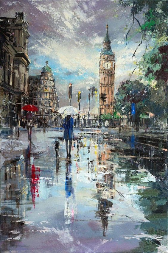 🎨'London Reflections'
#painting