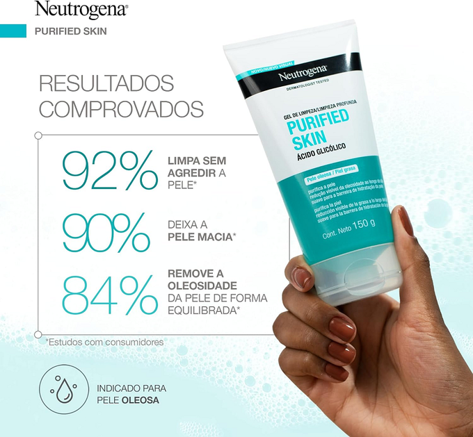 Neutrogena Gel de Limpeza Facial Purified Skin, 150g