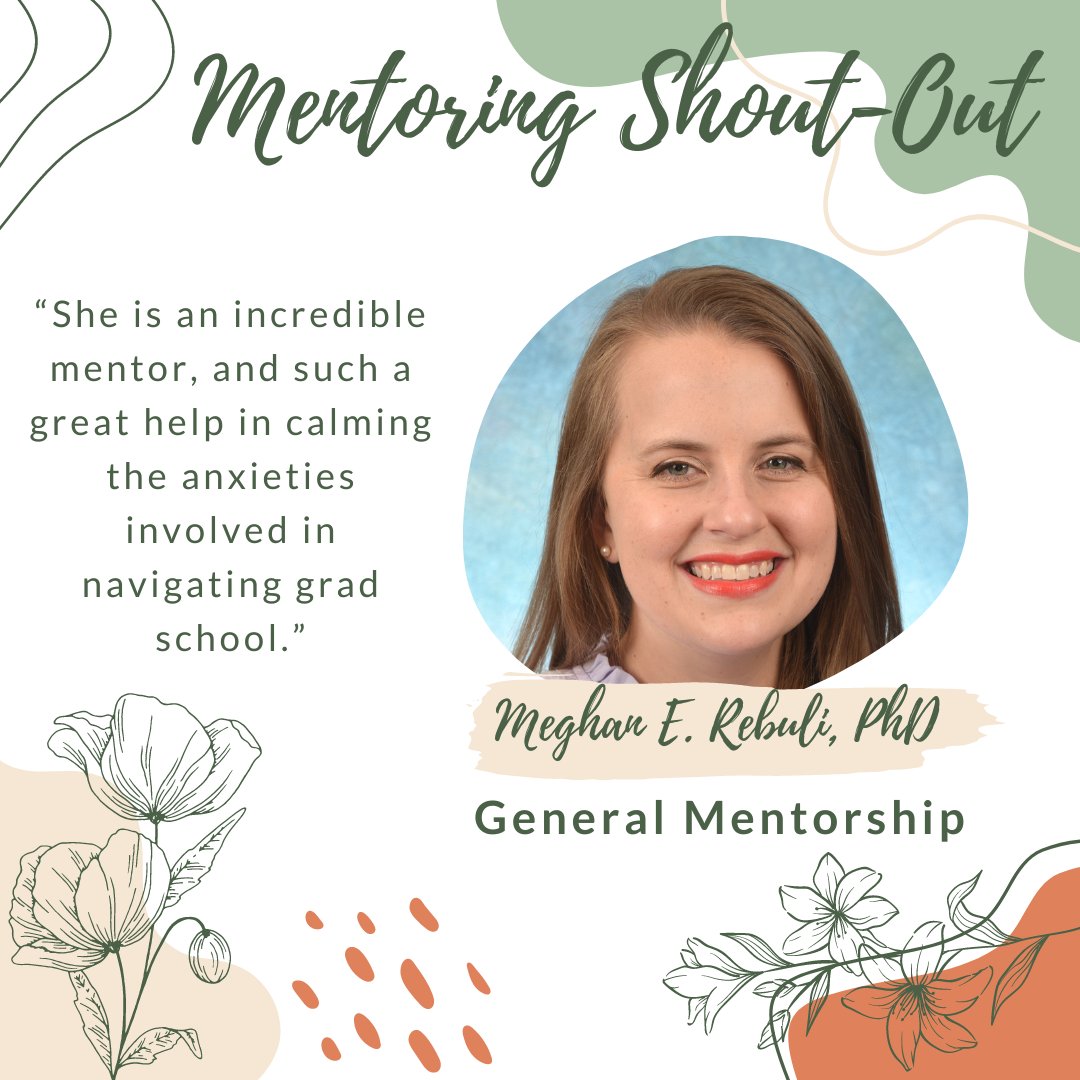 A shout-out to Prof. @meradfor at UNC Pediatrics and DGS of @UNCCiTEM. Dr. Rebuli was nominated for her ability to be a calming support for mentees.