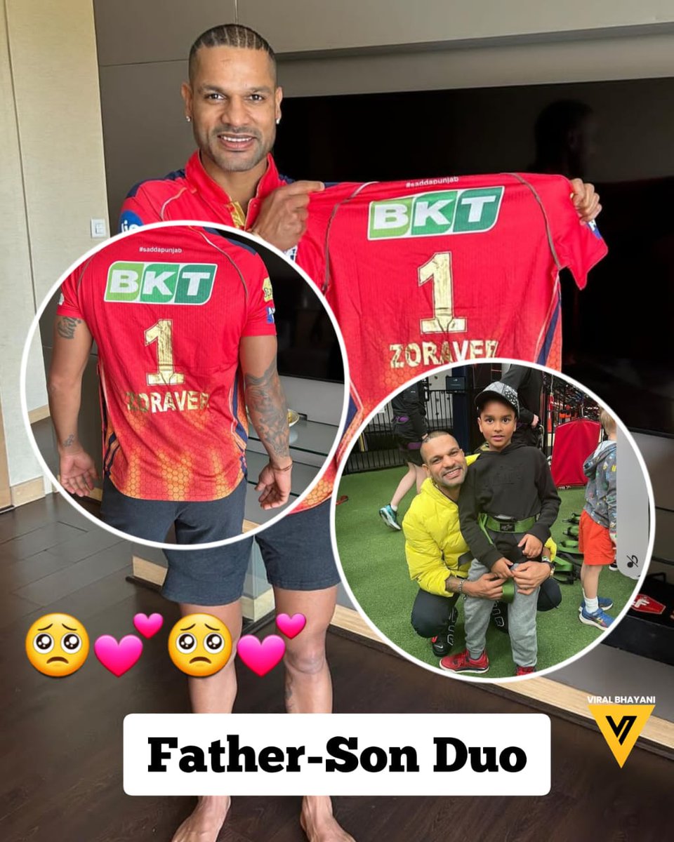‘You’re Always With Me’: Shikhar Dhawan Misses His Son, Wears PBKS Jersey With Zoraver’s Name On The Back! #shikhardhawan