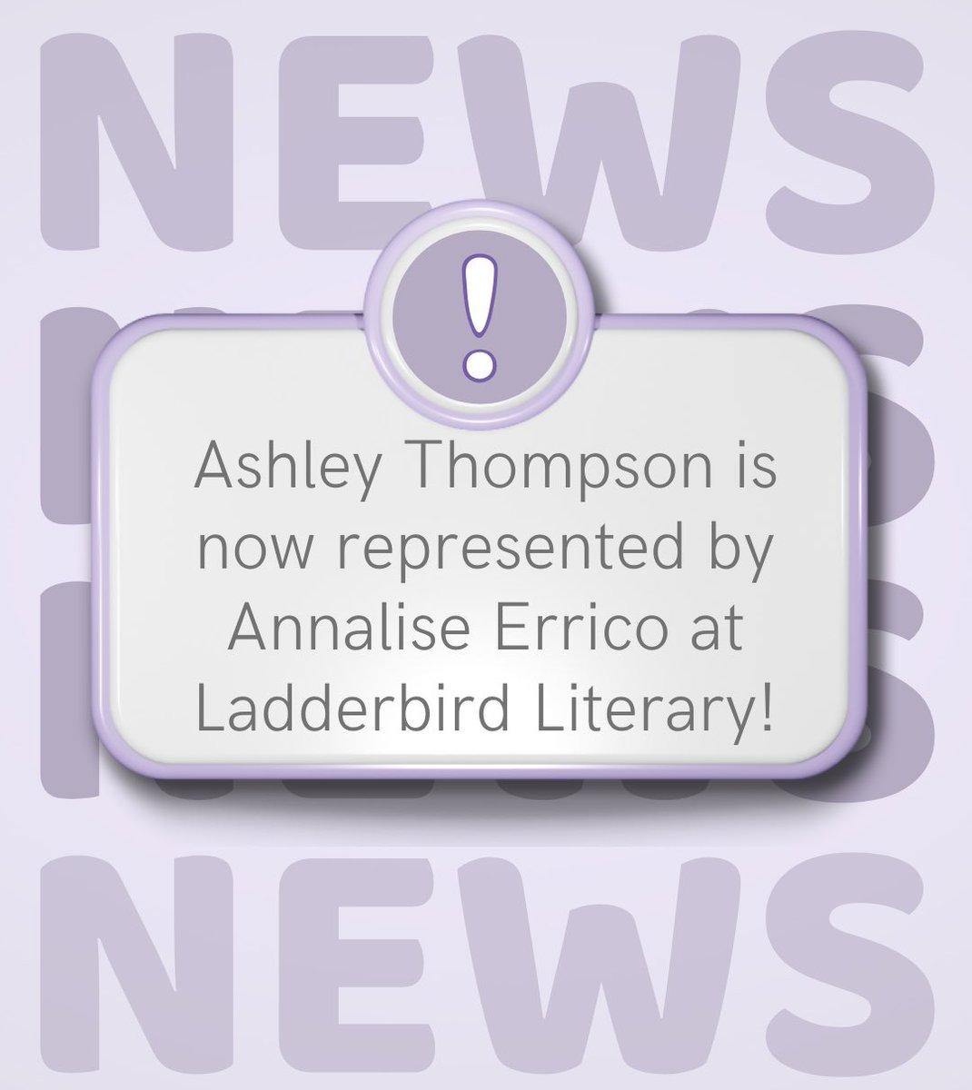 I'm too pretty for this (@theashthompson) on Twitter photo ✨Crying, screaming, throwing up✨ now that I get to announce that I’m officially represented by <a href="/AnnaliseErrico/">Annalise Errico</a> at <a href="/ladderbirdlit/">Ladderbird Agency</a>
Annalise is professional and sweet and honestly the perfect champion for my stories 🥹🤍 ✨Crying, screaming, throwing up✨ now that I get to announce that I’m officially represented by <a href="/AnnaliseErrico/">Annalise Errico</a> at <a href="/ladderbirdlit/">Ladderbird Agency</a>
Annalise is professional and sweet and honestly the perfect champion for my stories 🥹🤍