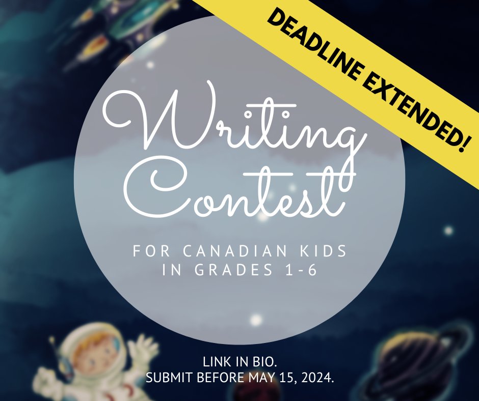 DEADLINE EXTENDED BY TWO WEEKS! If your kids haven't submitted a story yet, there's still time to enter our nationwide writing contest here: dc-canada.ca/story-writing-… #contest
