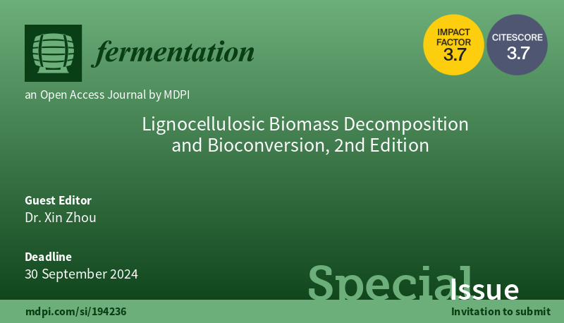 Excited to announce our Special Issue on harnessing the power of #lignocellulosic biomass for #sustainable energy! Join us in exploring innovative approaches to unlock its potential and advance #biorefinery processes. Submit your research now! 

#RenewableEnergy #Biofuels