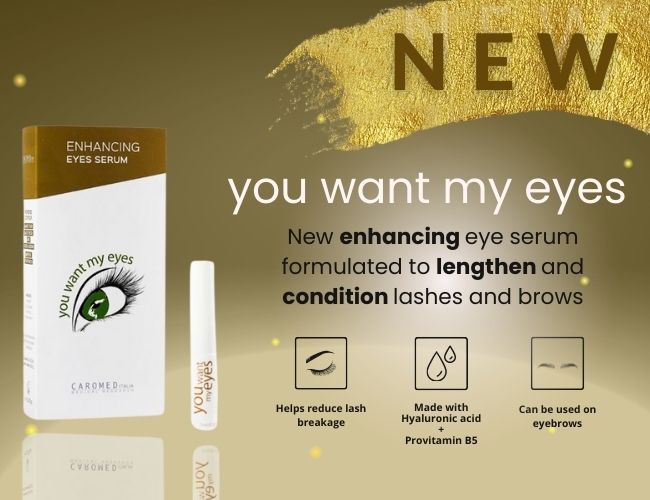 Transform your lashes and brows with the #NEW You Want My Eyes enhancing eye serum! Enriched with Hyaluronic Acid, Provitamin B5, Panthenol, and Biotin, this potent formula will leave your lashes looking longer, thicker and stronger. #lashserum #lashes #longlashes