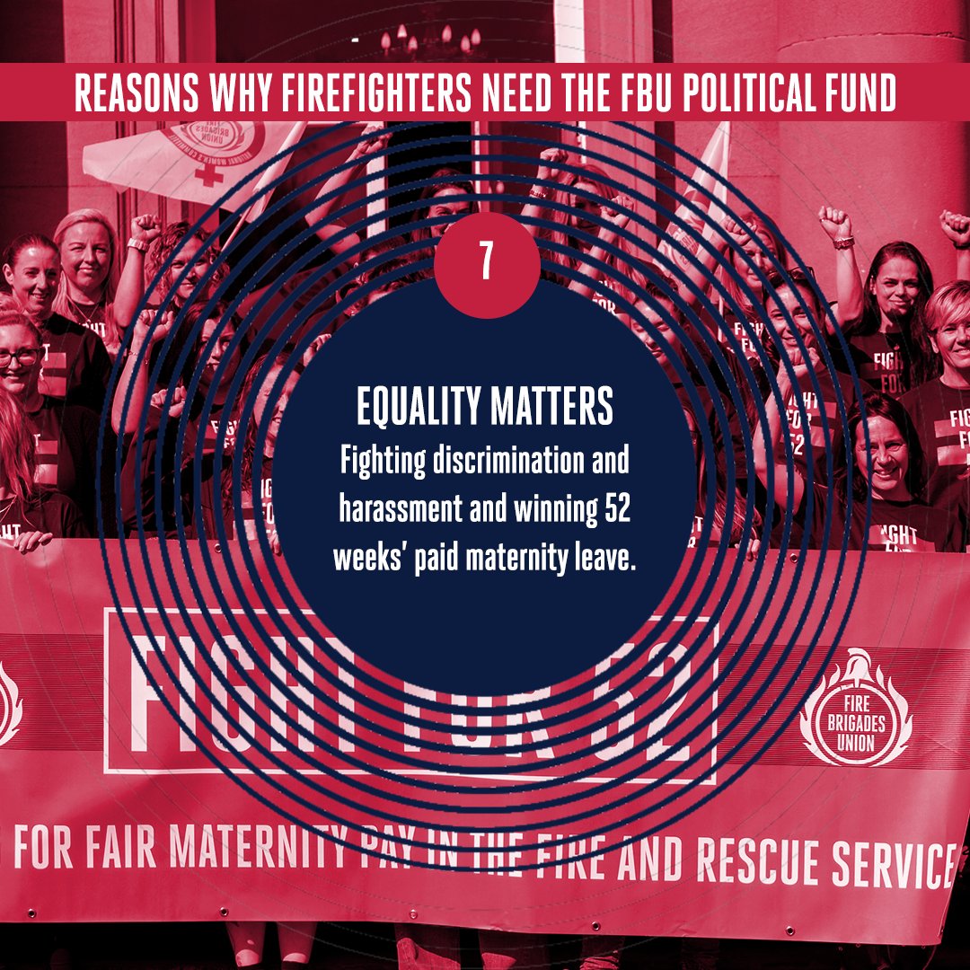 The political fund enables us to fight for equality in the fire and rescue service and beyond. It allows us to campaign for and win 52 weeks paid maternity leave. ✅Vote YES to keep the fund, and post your ballot back by 29 April