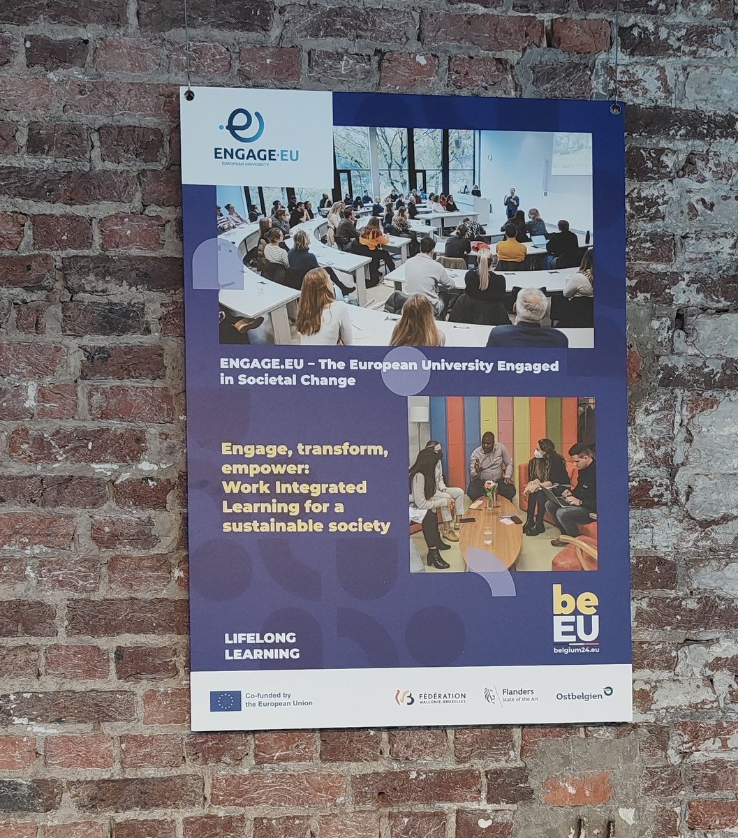 ENGAGE.EU at the Lifelong Learning Conference in Brussels on the topic “Fostering a learning culture”. Mira Gorris from Tilburg University and Ursula Schlichter from University of Mannheim are proudly representing our European University alliance.