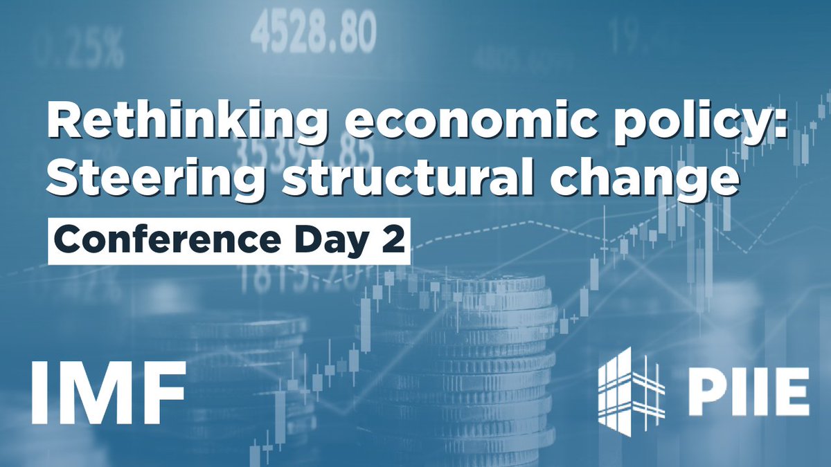 It's Day 2 of the PIIE-@IMFNews 'Rethinking economic policy' conference on steering structural change! The first panel today on policy tools features @kaushikcbasu, Brian Kovak, @CelestinMonga, & @JosephEStiglitz, moderated by @pogourinchas. Watch: piie.com/events/2024/re…