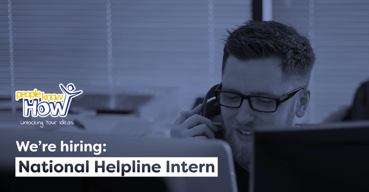 Looking for the perfect #internship? Join our team as National Helpline Intern! Support our #DigitalInclusion work by answering helpline calls, helping people all over Scotland with their digital queries. #CharityJobs Apply at: peopleknowhow.org/work-with-us