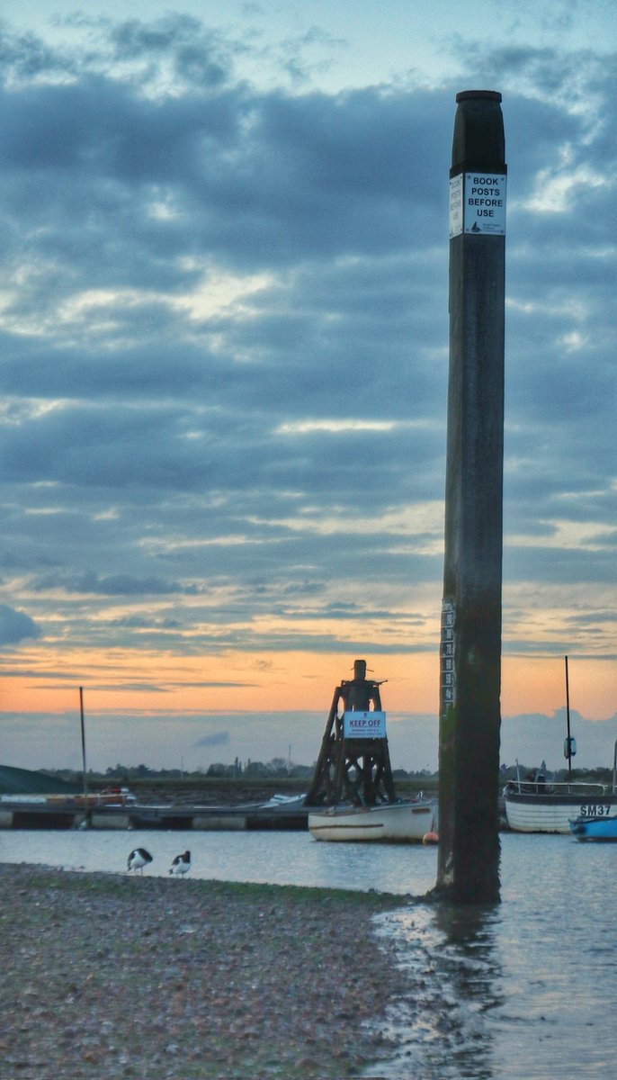Pre sunrise rise colours over Brightlingsea Harbour.