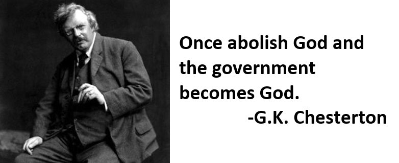 Once abolish God... -G.K. Chesterton #quotes 1-0623