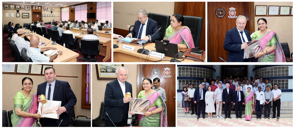 A delegation from the National Academy of Sciences Belarus visited CSIR-CGCRI to explore bilateral scientific cooperation. Led by Academician S. Chizhik, First Deputy Chairman of the Presidium, NASB the team of five dignitaries was warmly received by Director CSIR-CGCRI.@CSIR_IND