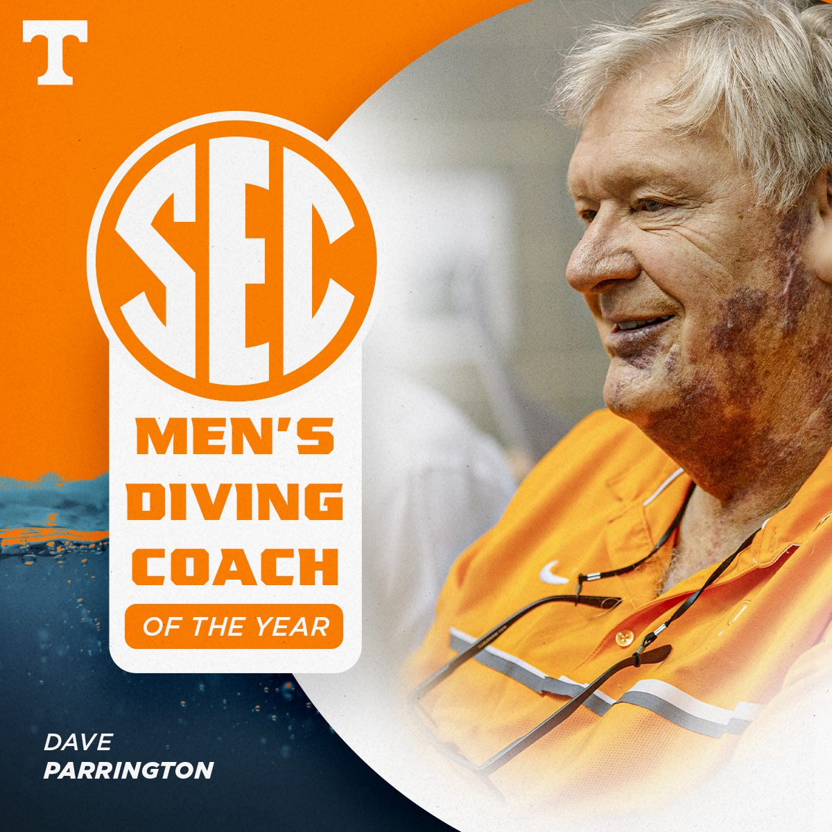 For the 12th time during his decorated career, Dave Parrington is the SEC Men's Diving Coach of the Year! Dave has won the honor more times than any other coach in league history, and he boasts more than the rest of the active conference coaches combined! 🐐