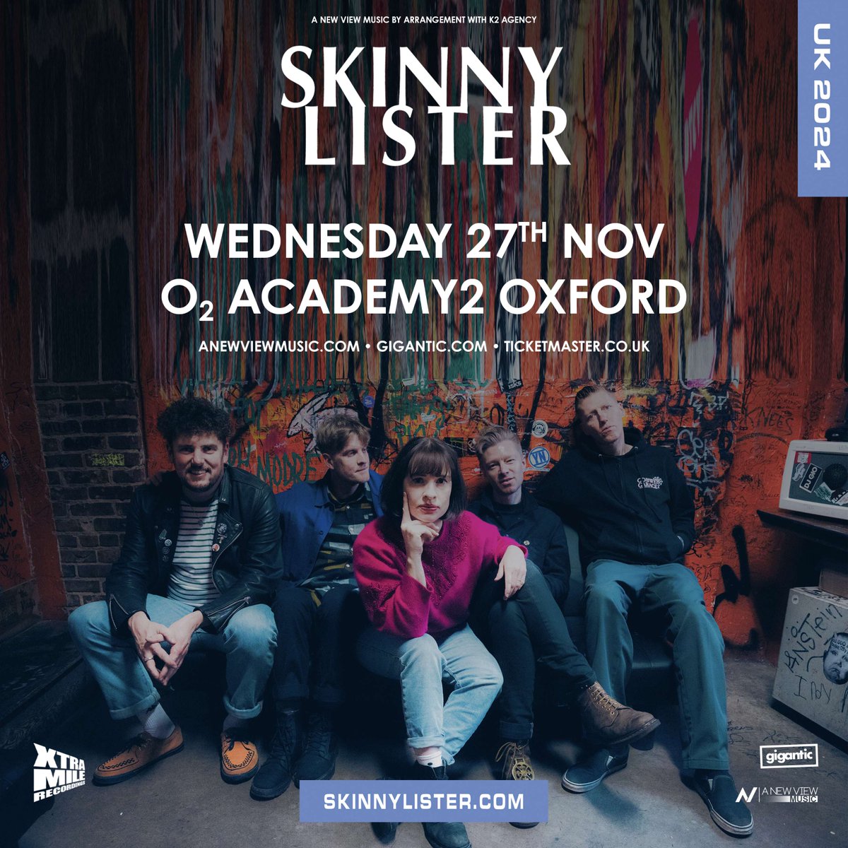 A @SkinnyLister gig is the stuff of legend, full of style and stomp, bringing together all their influences, from ska to rock and from folk-punk to traditional shanty. They return to Oxford - Wed 27 Nov! Priority Tickets on sale now at #O2Priority - amg-venues.com/ONzn50Rhi4b